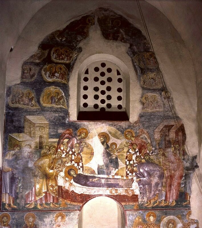 Фрески монастыря Жича